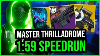 Thrilladrome 1:59 MASTER Lost Sector Speedrun Retrofit Void Hunter Destiny 2