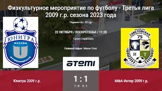 ЮНИТРА --- ИНТЕР (САВЕЛОВСКАЯ) //2009 // 1:1