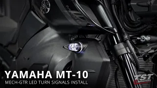 How to install TST Mech-GTR LED Turn Signals on a 2022+ Yamaha MT-10 by TST Industries
