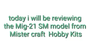 Mig-21 SM 1:72 scale plastic model review