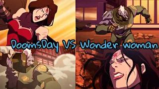 Wonder woman VS DoomsDay | The Death of Superman 2018 |  Fight scene | Justice League Defeated |