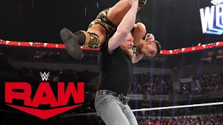 Brock Lesnar plants Austin Theory with F-5 while Chamber opponents look on: Raw, Feb. 14, 2022