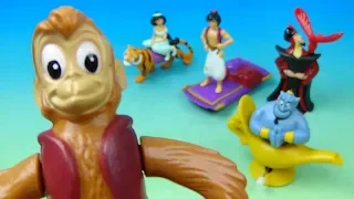 1992 Walt Disney's Aladdin set of 5 Burger King Kids Meal Movie Toys Video Review