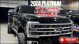 Brand new 2024 PLATINUM gets a 3.5 inch carli level on polished forces!