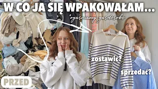 WYRZUCIŁAM WSZYSTKIE UBRANIA Z GARDEROBY🫣*Organizujemy szafę na nowo 🧹 CLEAN WITH ME