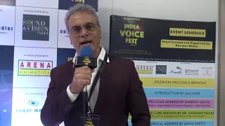 Senior Voice Artiste Pawan Kalra at India Voice Fest 2018