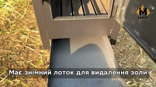 Піч-буржуйка 4 мм «КИЇВ» з радіатором і варильною поверхнею від Mzavod 🔥