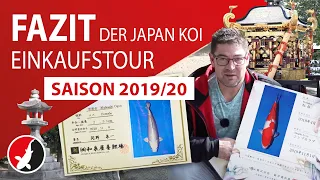 Fazit Koi Einkaufstour Japan Saison 2020!