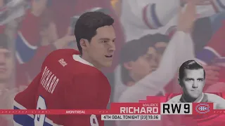 Montreal Canadiens Maurice Richard Is Poppin' Bottles Tonight (4th Goal)