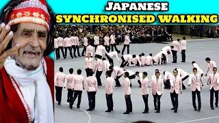 Villagers React To Crazy Japanese Synchronized Walking ! Tribal People React To Japanese Precision