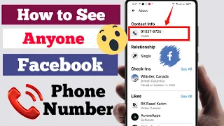 How to See Anyone Phone Number on Facebook || How to Find Anyone Facebook Phone Number