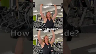 Dumbbell vs Barbell Shoulder Press #shoulderworkout