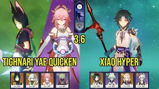 (F2P) C0 TIGHNARI YAE Quicken & C0 XIAO Hyper | 3.6 Spiral Abyss Floor 12 | Genshin Impact