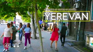 Walking Tour in Yerevan, Armenia, An evening at the End of Summer, September 16, 2023, 4K 60fps