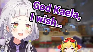 Shion Found Out About God Kaela and try to Make A Wish in Minecraft