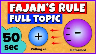 Fajan's Rule | Chemistry