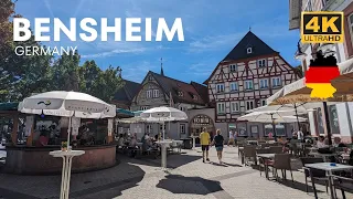 Bensheim, Germany: A walking tour in 2023 I  4K HDR