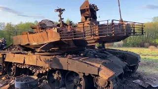 T 90M Proryv - the latest Russian tank was destroyed (English subtitles)