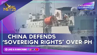 China defends 'sovereign rights' over Philippines dispute