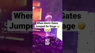 When Kevin Gates Jumped On Stage😂😂 #kevingates #shorts #viral #explore