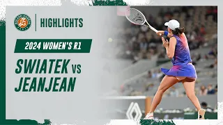 Swiatek vs Jeanjean Round 1 Highlights | Roland-Garros 2024