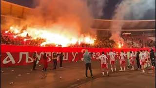 Delije i igrači nakon utakmice | Crvena zvezda - Novi Pazar 5:1