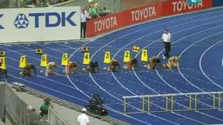 Final 100 m vallas femenino Mundial Berlin 2.009