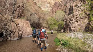 Backpacking Aravaipa and Horse Camp Canyon Arizona