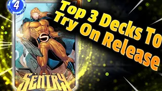Card Release Spotlight - Sentry - Top 3 Decks To Test On Release- Marvel Snap Series 5