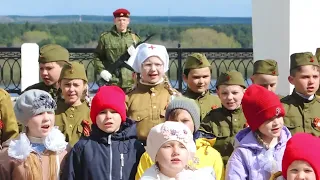 Песня "Служить России" в исполнении кадетов #деньпобеды #9мая #песня