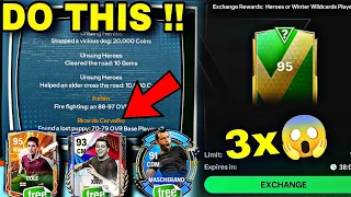 Heroes Expedition Trick Free 93+ Players And Mascherano | 95 Exchange 3x opening
