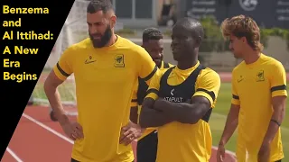 Benzema Runs His First Training With Al Ittihad the Saudi city of Taif