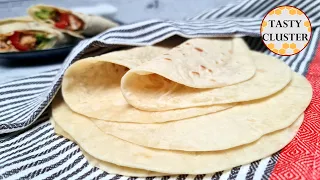 Tortilla Recipe (Mexican Homemade Flour Tortilla) | How to make Homemade Tortilla wraps