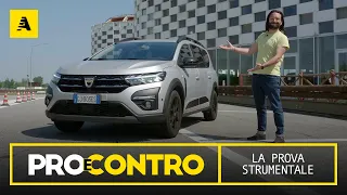 Dacia JOGGER Gpl | PRO e CONTRO - PROVA STRUMENTALE