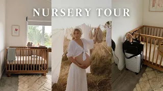 Packing my hospital bag + baby girl nursery tour 👶🏼👜 ~ 39 weeks pregnant