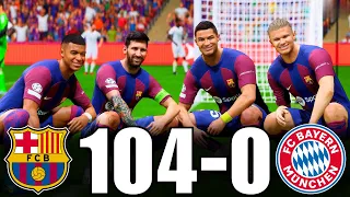 FIFA 23 | RONALDO, MESSI, MBAPPE, NEYMAR, ALL STARS | BARCELONA 104-0 BAYERN MUNICH | UCL FINAL 4K