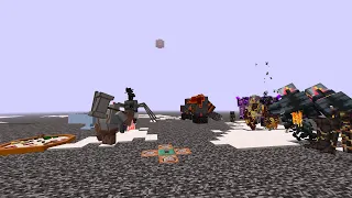 New L_Ender 's Cataclysm Team vs Illage and Spillage and Food Boss Team  Team Battle  Minecraft