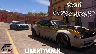 800HP LIBERTYWALK dodge challenger SRT HELLCAT - FORZA HORIZON 5