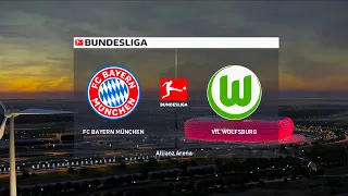 Bayern Munich vs Wolfsburg | Allianz Arena | 2020-21 Bundesliga | PES 2021