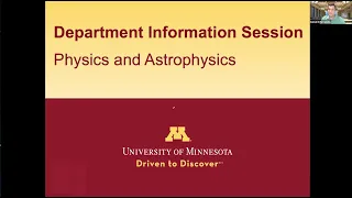 Physics and Astrophysics - UMN CSE Exploring Majors - Fall 2021