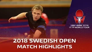 Zhou Qihao vs Benedikt Duda | 2018 ITTF Swedish Open Highlights (R16)