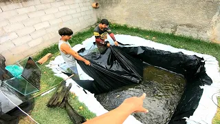 VEJA O QUE ENCONTRAMOS DE BAIXO DA LONA DO LAGO! inacreditável  ter tanto assim