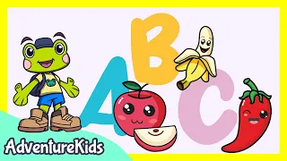 🍒 Fruit & Veggie ABC  | ♪ Adventure Kids English for Kids ♪