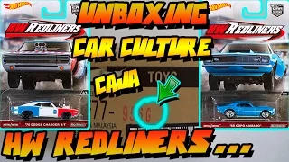 UNBOXING - HOT WHEELS CAR CULTURE "CAJA/CASE G" - HW REDLINERS