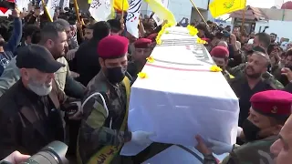 Iraq's Kataib Hezbollah group mourns fighter killed in US strike