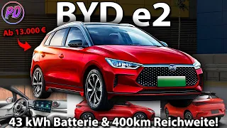 BYD e2 - 43 kWh Batterie & 400 km Reichweite ab 13.000€