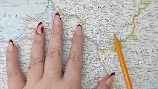 ASMR ~ Alytus, Lithuania History & Geography ~ Soft Spoken Map Tracing Google Earth 🐈‍⬛