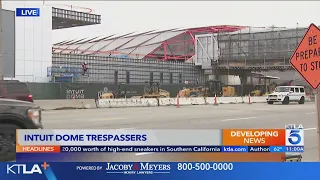 TikTokers break into Clippers' new arena