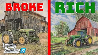 From Broke to Billionaire Speed Run! - Ep 1 - Farming Simulator