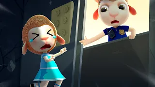 Dolly is Stuck in the Elevator! The Policeman is Always Ready to Help! Cartoon for Kids